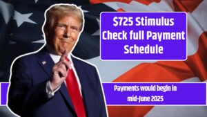 $725 Stimulus Check full Payment Schedule