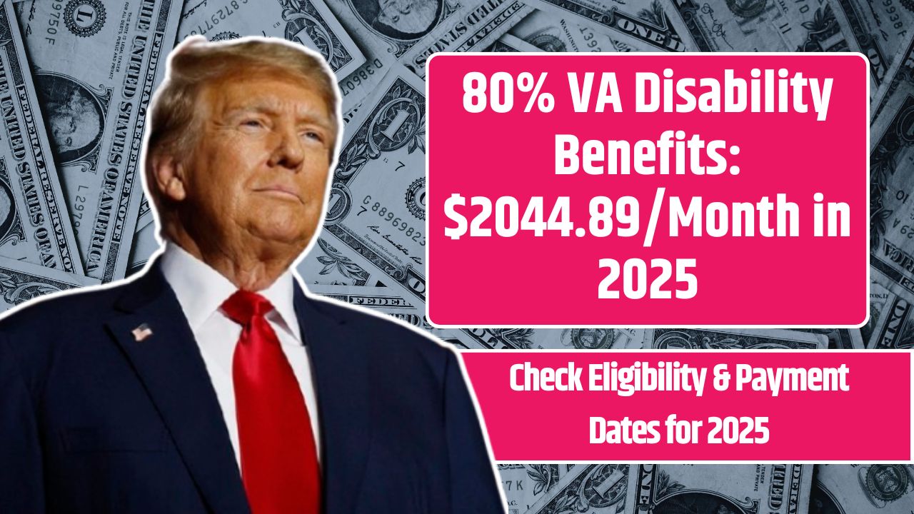 80% VA Disability Benefits: $2044.89/Month in 2025